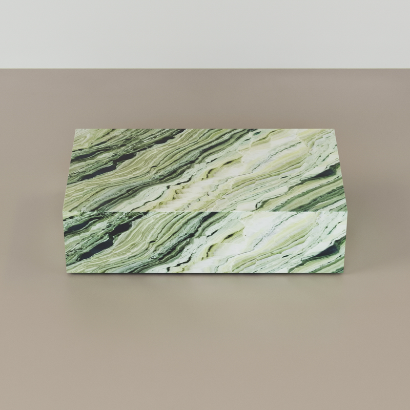 Cube Coffee Table - Jade Green