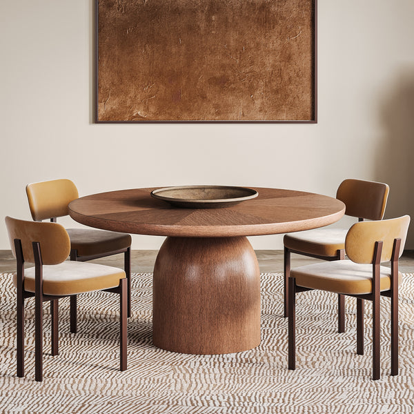 Introducing: The Bullet Round Dining Table In Oak Wood