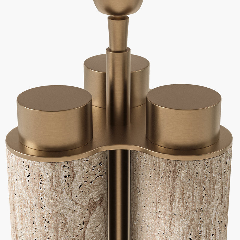 Rosalia Table Lamp - Travertine