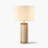 Rosalia Table Lamp - Travertine