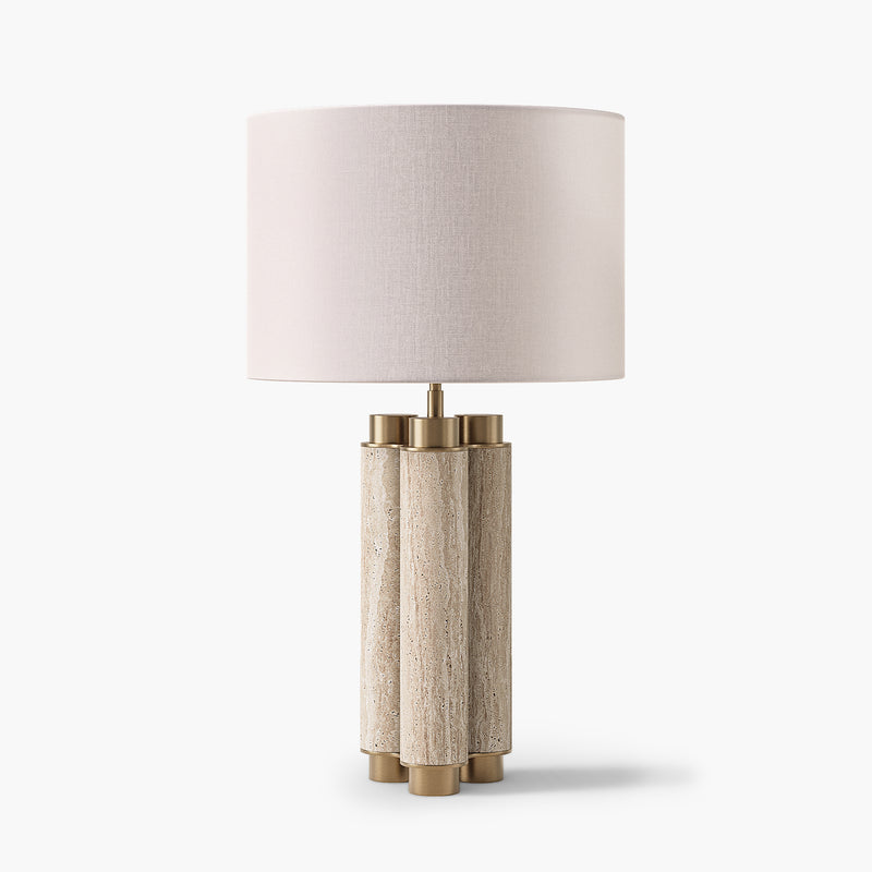 Rosalia Table Lamp - Travertine
