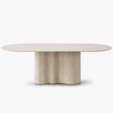 Waves Dining Table - Oak Wood