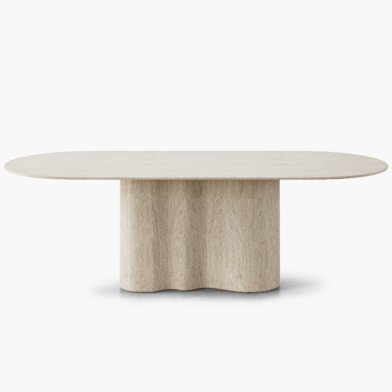 Waves Dining Table - Oak Wood