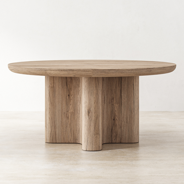 Axel Round Dining Table - Reclaimed Oak