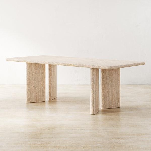 Oak wood dining table