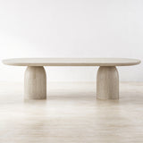 Bullet Rectangle Dining Table - Oak Wood