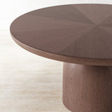 Bullet Round Dining Table - Oak Wood