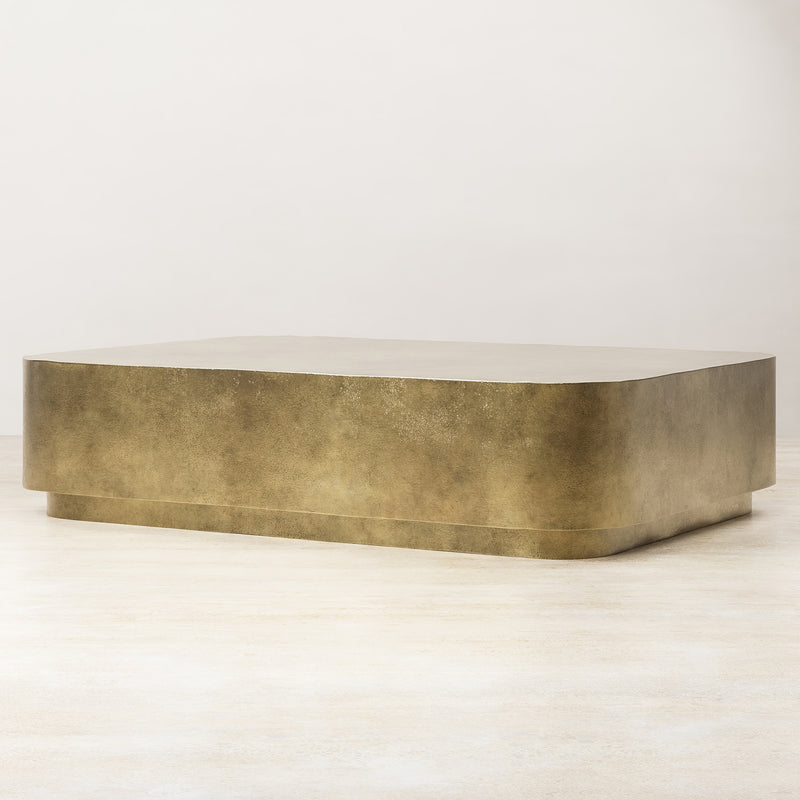 Palazzo Rectangle Coffee Table - Brass