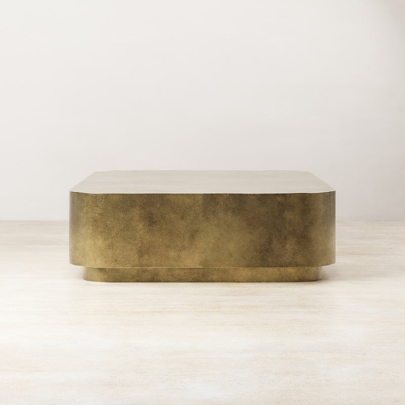 Palazzo Rectangle Coffee Table - Brass