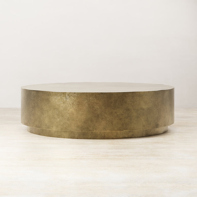 Palazzo Round Coffee Table - Brass