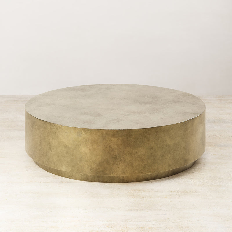 Palazzo Round Coffee Table - Brass