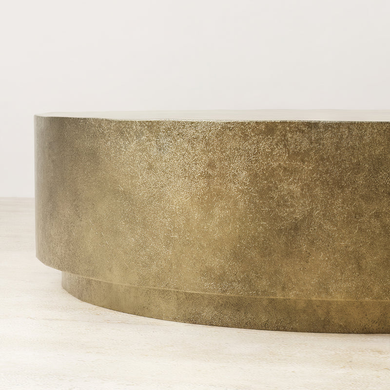 Palazzo Round Coffee Table - Brass