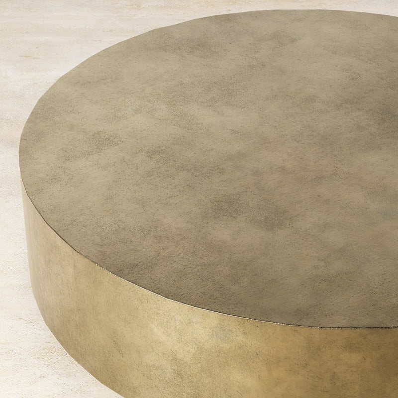 Palazzo Round Coffee Table - Brass