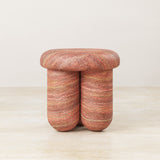 Trio Travertine Side Table