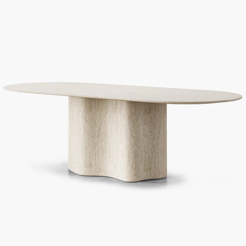 Waves Dining Table - Oak Wood