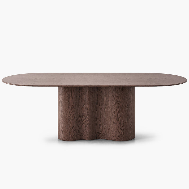 Waves Dining Table - Oak Wood