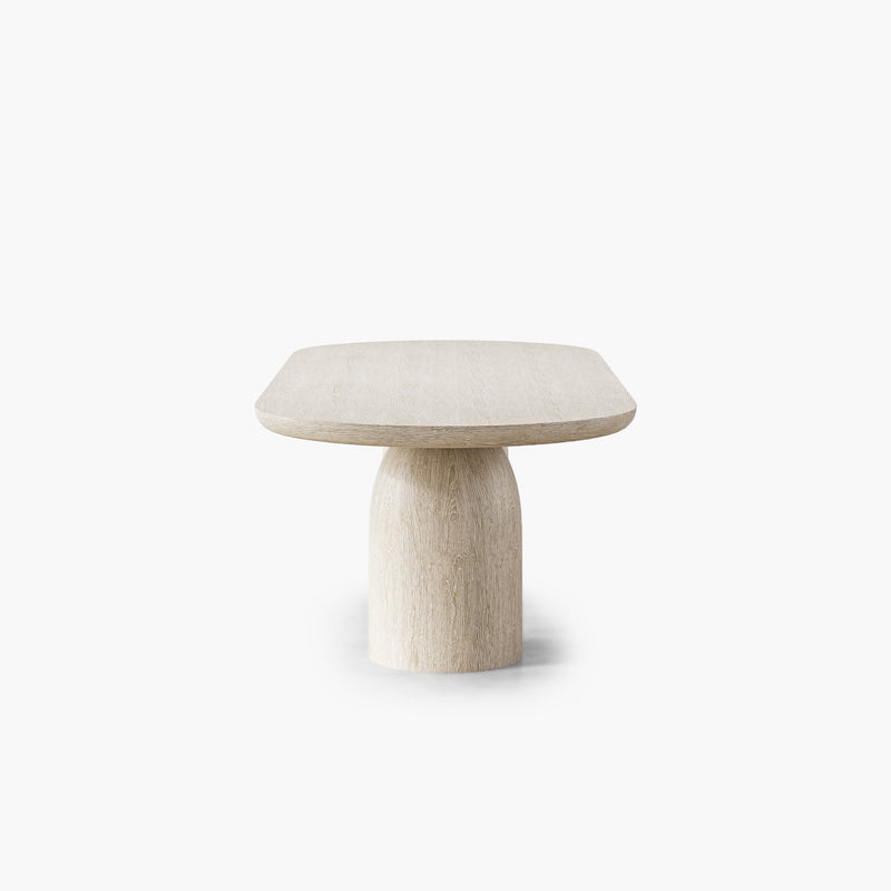 Bullet Rectangle Dining Table - Oak Wood