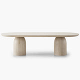 Bullet Rectangle Dining Table - Oak Wood
