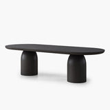 Bullet Rectangle Dining Table - Oak Wood