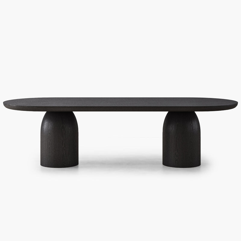 Bullet Rectangle Dining Table - Oak Wood