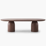 Bullet Rectangle Dining Table - Oak Wood
