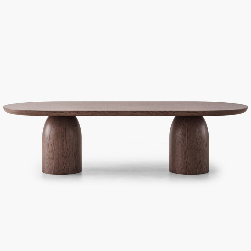 Bullet Rectangle Dining Table - Oak Wood