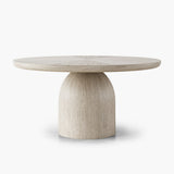 Bullet Round Dining Table - Oak Wood