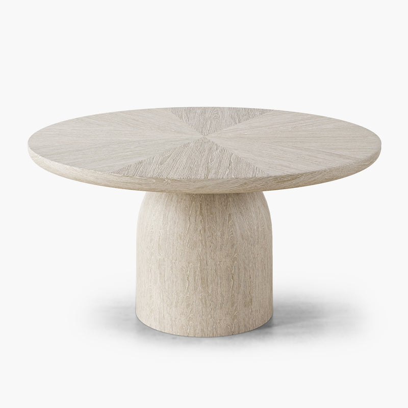 Bullet Round Dining Table - Oak Wood