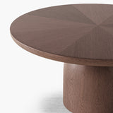 Bullet Round Dining Table - Oak Wood