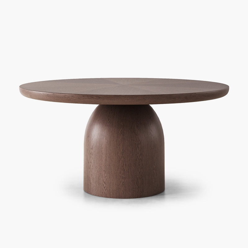 Bullet Round Dining Table - Oak Wood