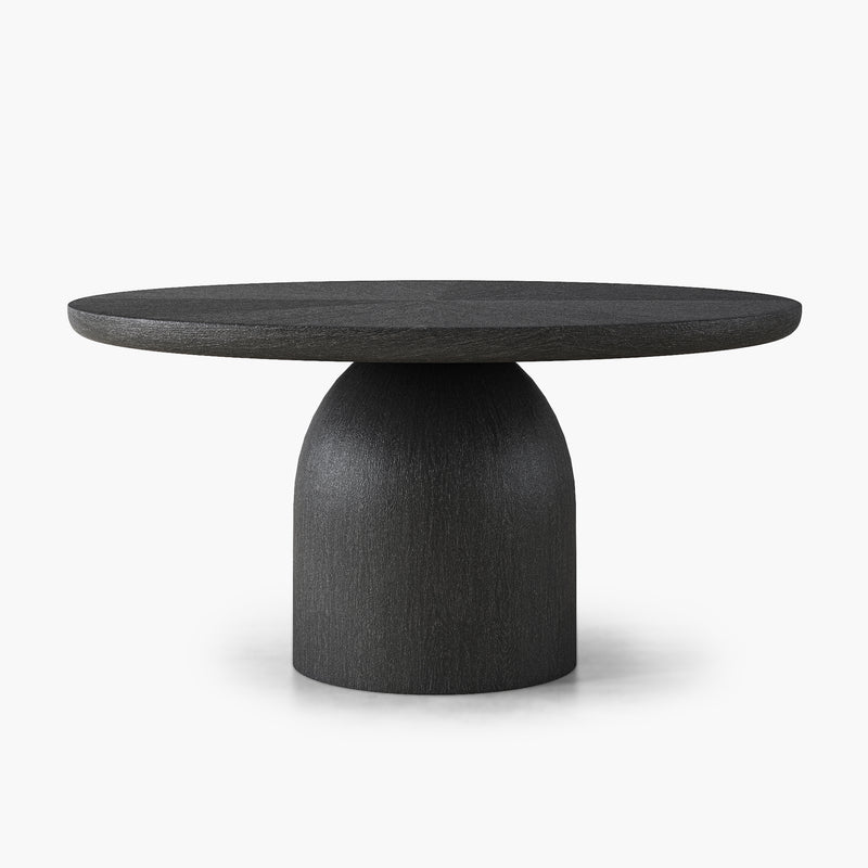 Bullet Round Dining Table - Oak Wood