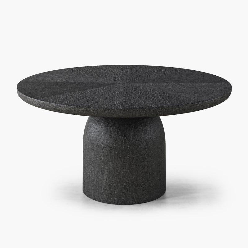 Bullet Round Dining Table - Oak Wood