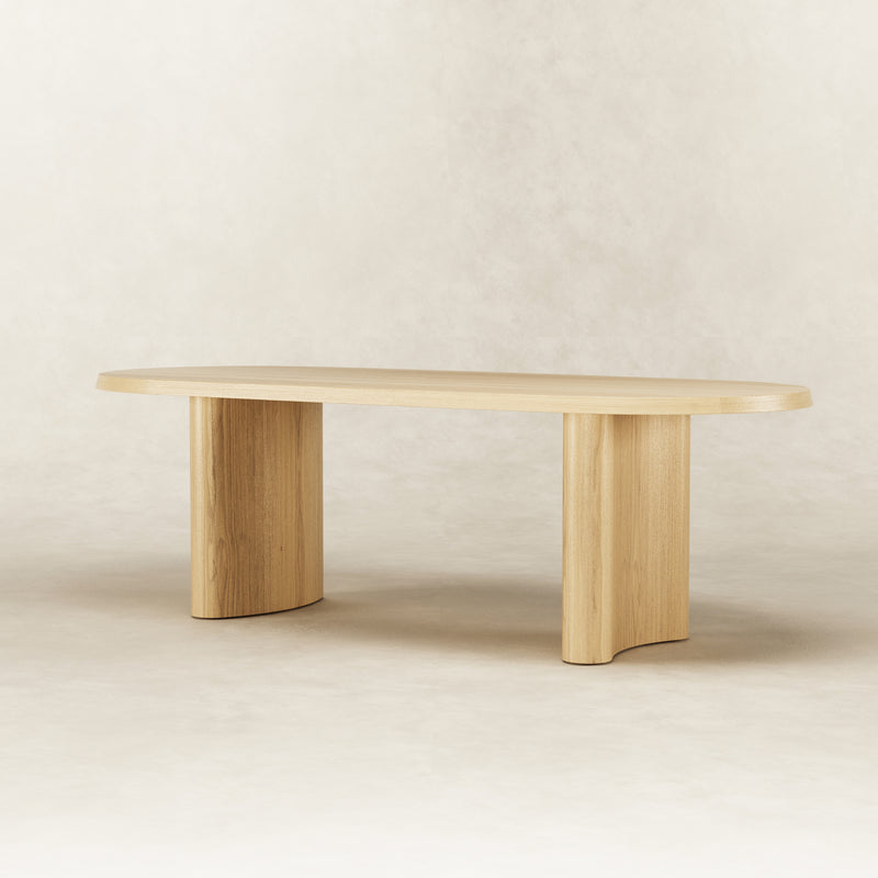 Ash wood dining table