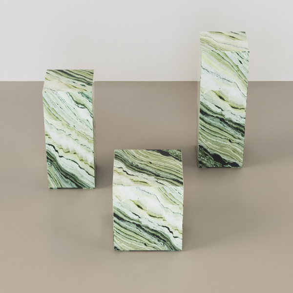 Jade Green Marble Plinths